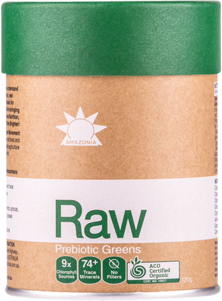 AMAZONIA - RAW Prebiotic Greens Organic Veggies, Grasses & Herbs