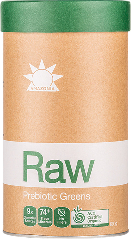 AMAZONIA - RAW Prebiotic Greens Organic Veggies, Grasses & Herbs