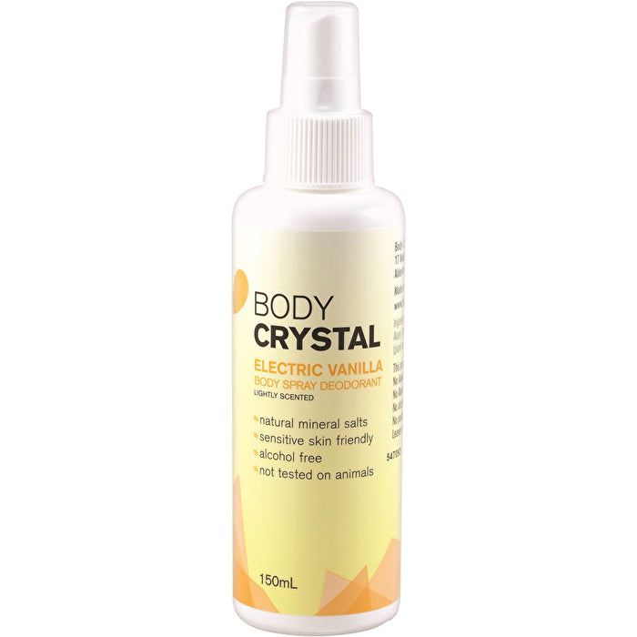 Body Crystal Body Spray Deodorant Electric Vanilla Mist 150ml