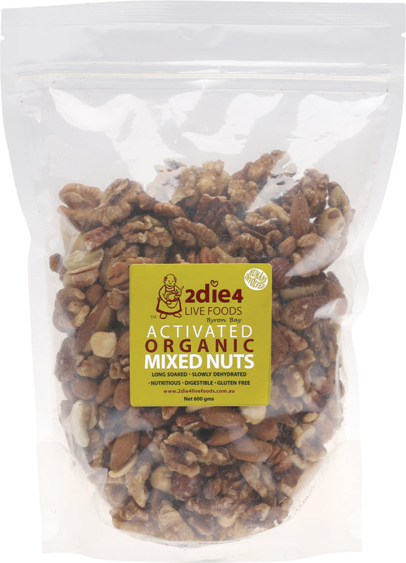 2DIE4 LIVE FOODS Activated Organic Mixed Nuts Activated with Fresh Whey