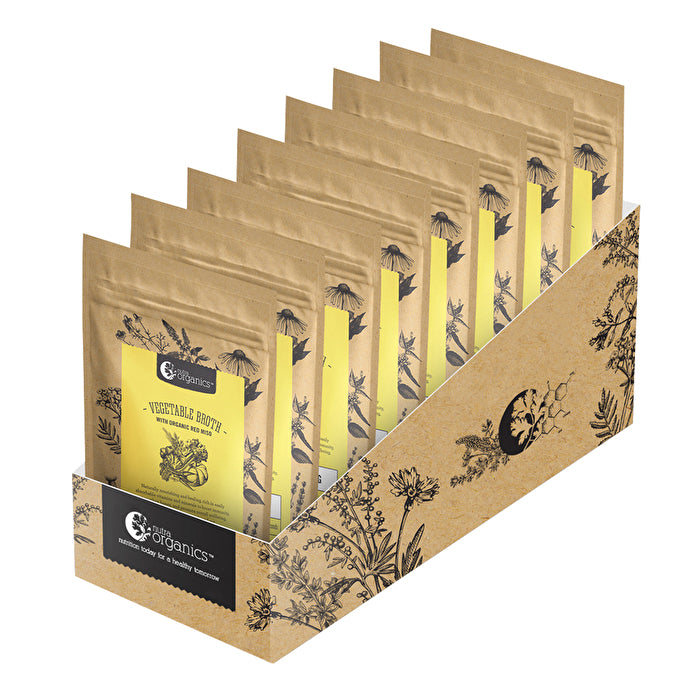 Nutra Organics Broth Vege Low FODMAP Veggie 100g x 8 Display