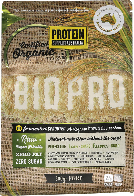 PROTEIN SUPPLIES AUST. BioPro (Sprouted Brown Rice) Pure