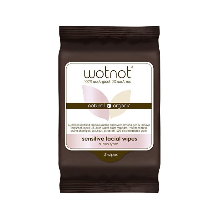 Wotnot Facial Wipes Sensitive (All Skin Types) x 5 Pack