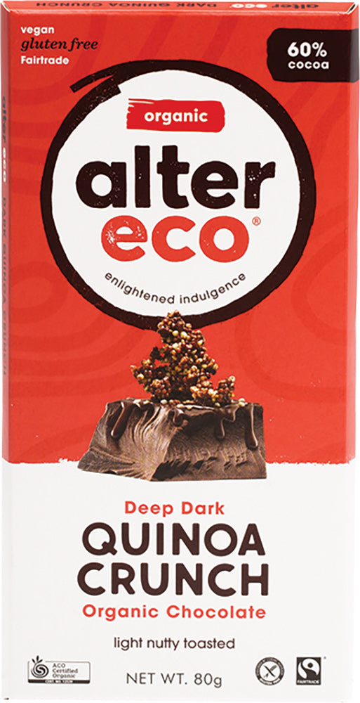 ALTER ECO Chocolate (Organic) Dark Quinoa Crunch