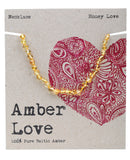 AMBER LOVE Children's Necklace 100% Baltic Amber - Honey Love