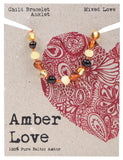 AMBER LOVE Children's Bracelet/Anklet 100% Baltic Amber - Mixed Love