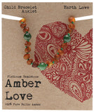 AMBER LOVE Children's Bracelet/Anklet 100% Baltic Amber - Earth Love