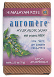 AUROMERE Neem Soap - Ayurvedic Himalayan Rose