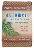 AUROMERE Neem Soap - Ayurvedic Sandal-Turmeric