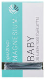 AMAZING OILS Magnesium Wipes Baby Sleepy Toes Towelettes