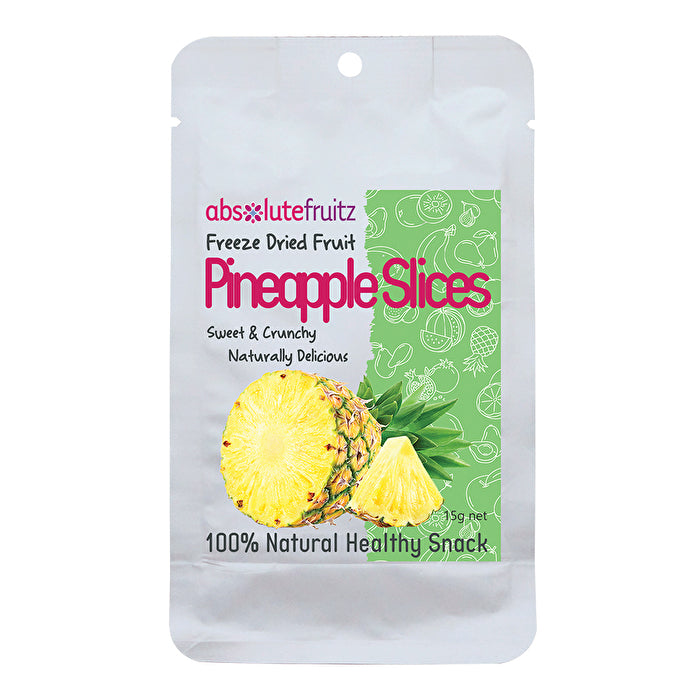 AbsoluteFruitz Freeze Dried Pineapple Slices 20g