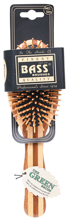 BASS BRUSHES Bamboo Wood Hair Brush Large Oval