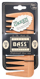 BASS BRUSHES Bamboo Wood Tortoise Comb Medium - Wide Tooth