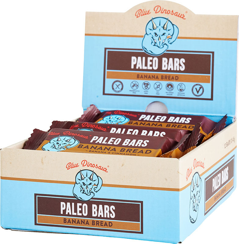 BLUE DINOSAUR Paleo Bars Banana Bread - Box of 12