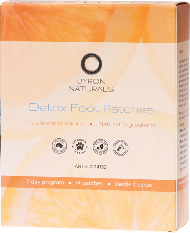 BYRON NATURALS Foot Patches Contains 7 pairs (14 Patches)