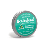 Bee Natural Lip Balm Tin Tasmanian Peppermint 18ml