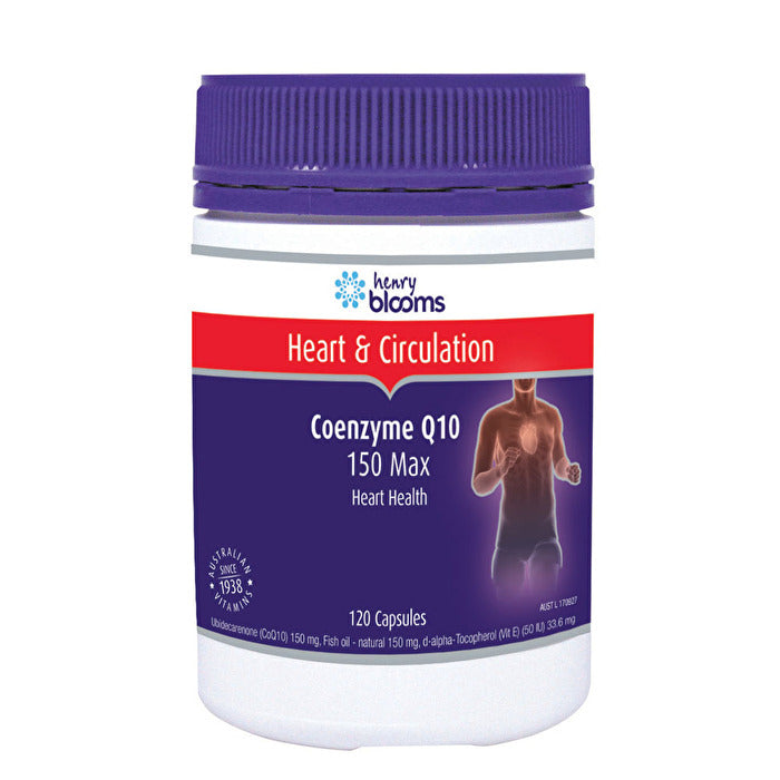 Henry Blooms Coenzyme Q10 150mg Max 120c