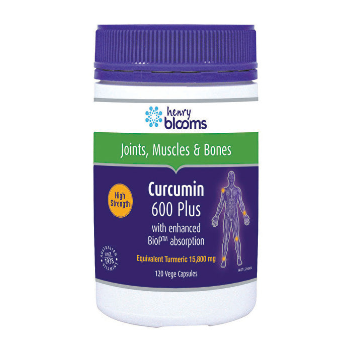 Henry Blooms Curcumin 600 Plus 120vc