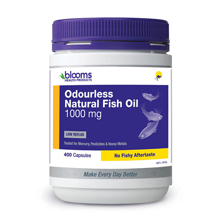 Henry Blooms Odourless Natural Fish Oil 1000mg 400c