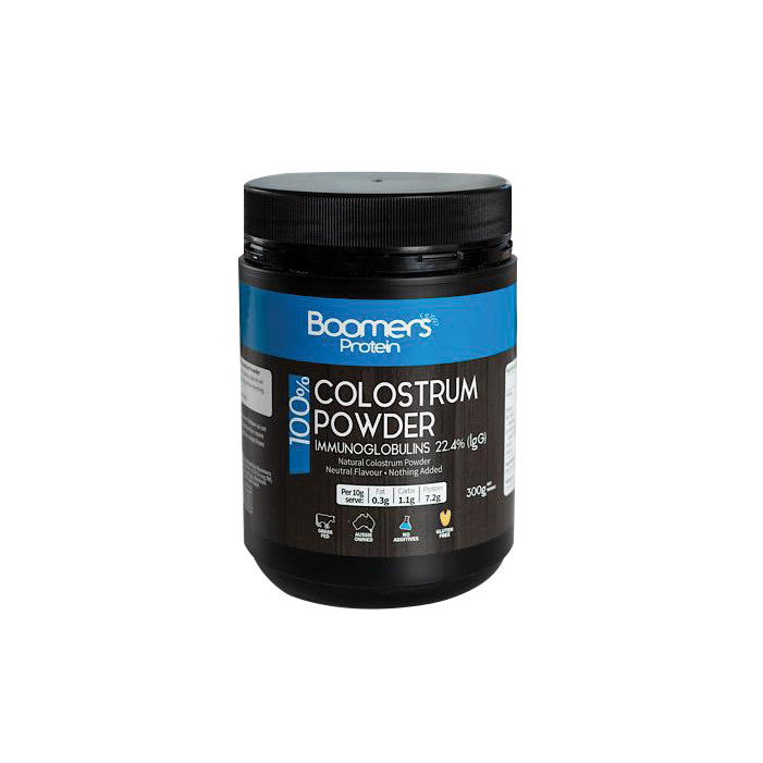 Boomers 100% Colostrum Powder (Immunoglobulins 25% IgG) 300g
