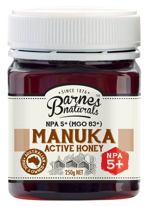 BARNES NATURALS Manuka Active Honey NPA 5+ (MGO83+)
