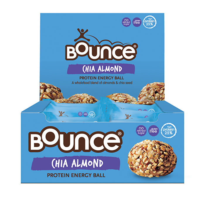 Bounce Energy Balls Chia Almond 42g x 12 Display