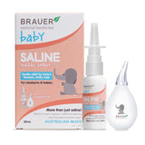 Brauer Baby Saline Nasal Spray with Aspirator 30ml