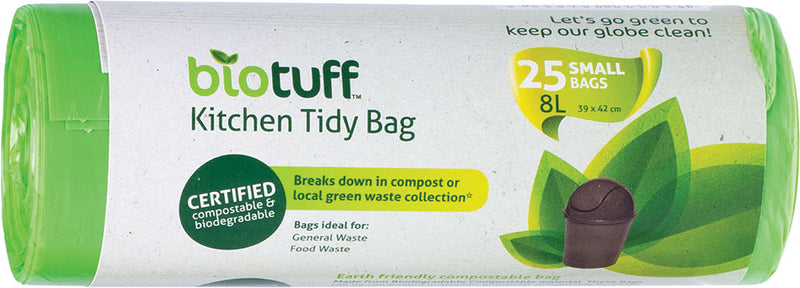 BIOTUFF Kitchen Tidy Bag Small Bags - 8L