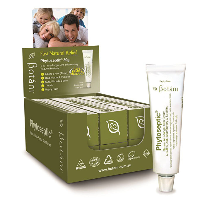 Botani Phytoseptic Natural Anti-Fungal Skin Cream 30g x 6 Display