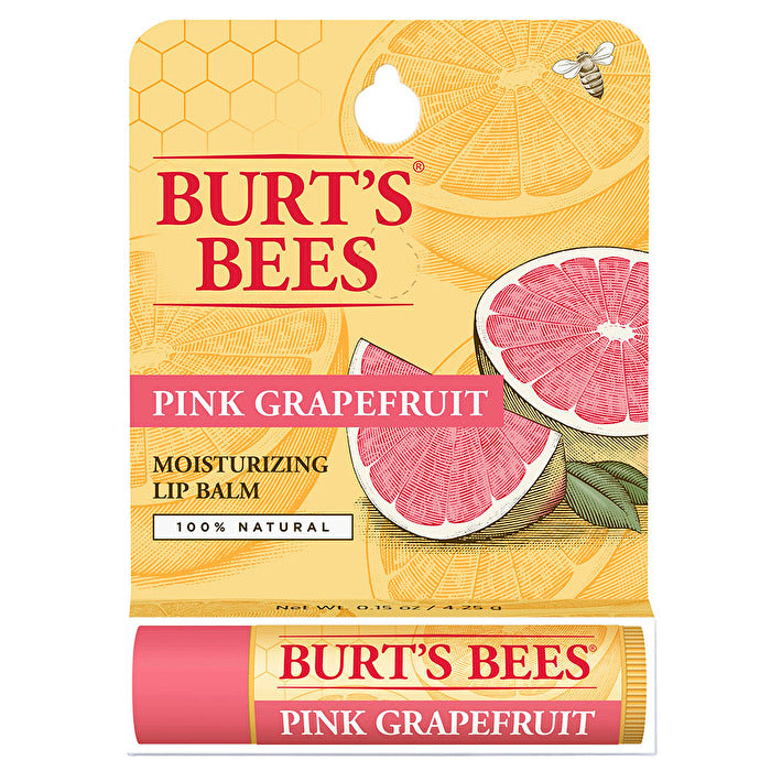 Burt's Bees Lip Balm Pink Grapefruit Refreshing Tube 4.25g