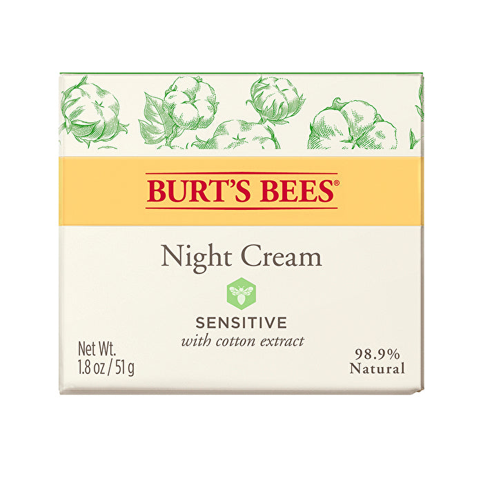 Burt's Bees Sensitive with Cotton Extract Night Cream 50g