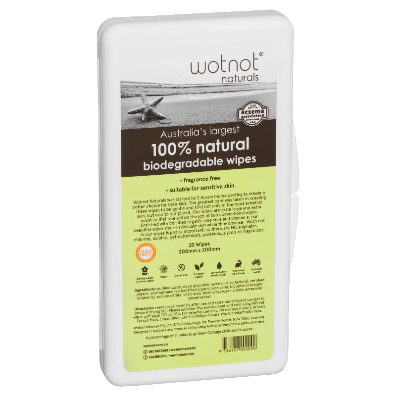 WOTNOT Extra Large Travel Wipes With Travel Case