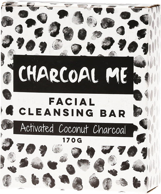 CHARCOAL ME Facial Cleansing Bar Activated Coconut Charcoal