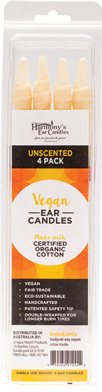 HARMONY'S EAR CANDLES Vegan Ear Candles Unscented