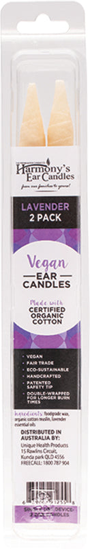 HARMONY'S EAR CANDLES Vegan Ear Candles Lavender Scented