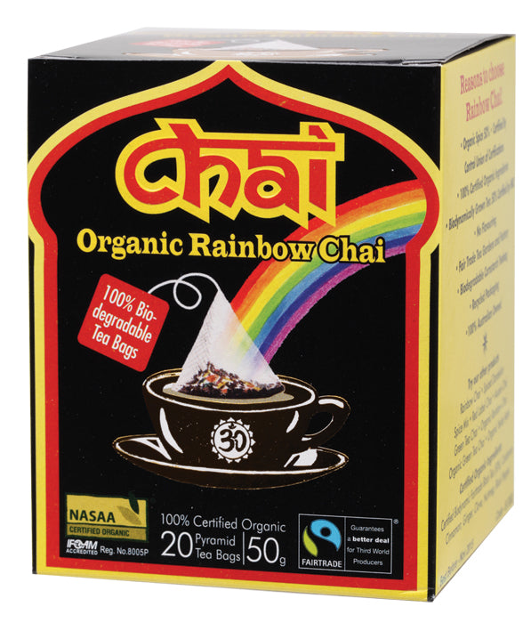 CHAI TEA Organic Rainbow Chai Tea Bags