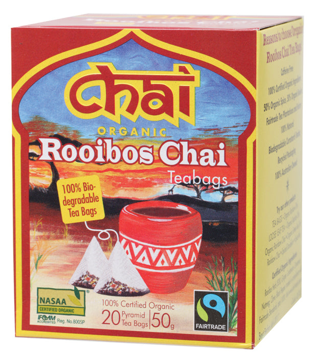 CHAI TEA Organic Rooibos Chai Tea Bags
