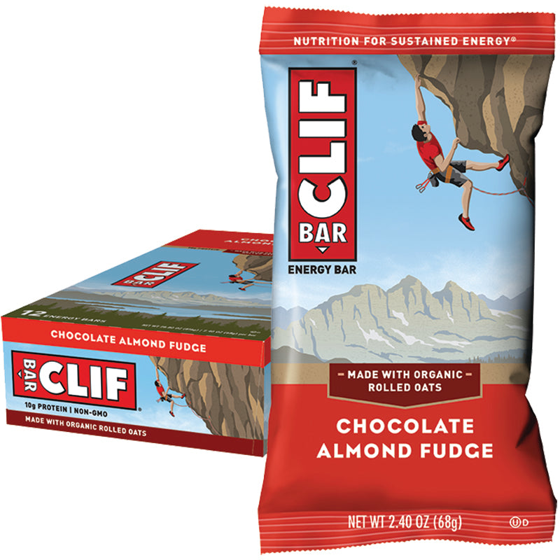 CLIF BAR Chocolate Almond Fudge Display Box of 12