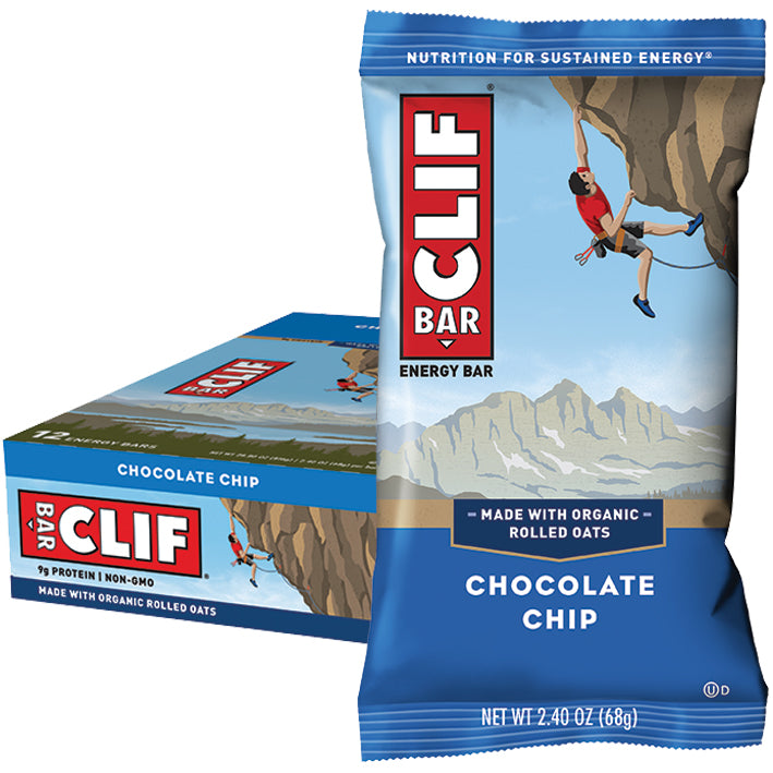 CLIF BAR Chocolate Chip Display Box of 12