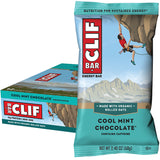 CLIF BAR Cool Mint Choc (49mg Caffeine) Display Box of 12