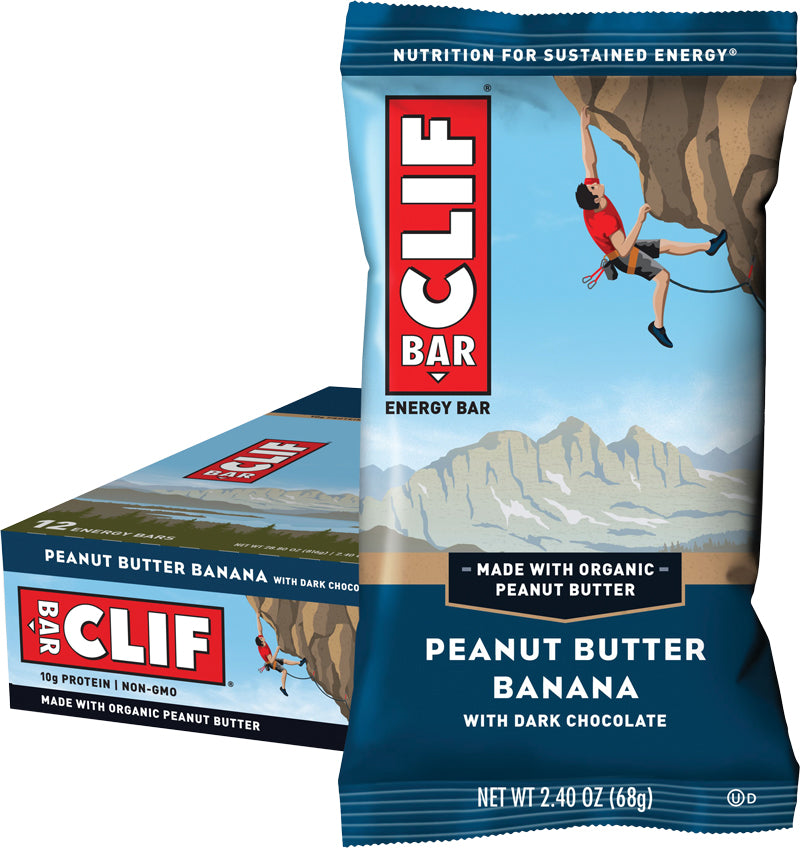CLIF BAR Peanut Butter Banana Display Box of 12