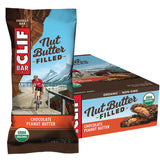 CLIF NUT BUTTER FILLED BAR Chocolate Peanut Butter Display Box of 12
