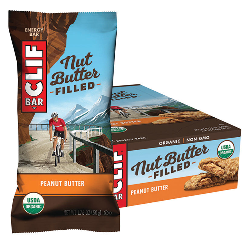 CLIF NUT BUTTER FILLED BAR Peanut Butter Display Box of 12