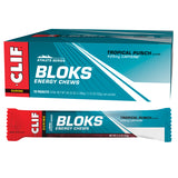 CLIF BLOKS ENERGY CHEWS Tropical Punch (25mg Caffeine) Display Box of 18