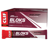 CLIF BLOKS ENERGY CHEWS Black Cherry (50mg Caffeine) Display Box of 18