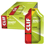 CLIF SHOT ENERGY GEL Citrus (25mg Caffeine) Display Box of 24