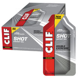 CLIF SHOT ENERGY GEL Double Expresso (100mg Caffeine) Display Box of 24