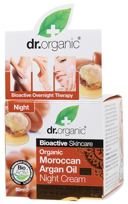 DR ORGANIC Night Cream Organic Moroccan Argan Oil