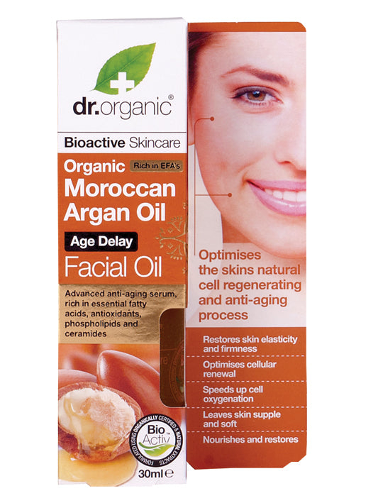 DR ORGANIC Facial Oil Organic Moroccan Argan Oil