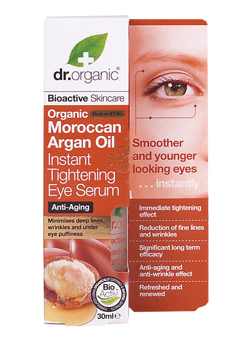 DR ORGANIC Instant Tightening Eye Serum Organic Moroccan Argan Oil